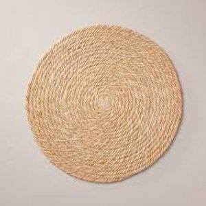 Set of 6 - 15" Natural Jute Coiled Charger Placemats (Hearth & Hand)